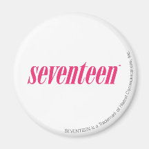 Seventeen Logo-Magenta Fridge Magnet