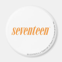 Seventeen Logo-Orange Magnet