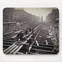 Seventh Avenue and 24-25th Streets Subway Mouse Pads