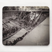 Seventh Avenue Street Collapse New York City 1915 Mousepad