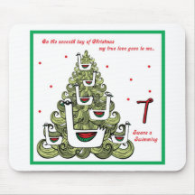 Seventh Day of Christmas Mouse Pad