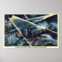 Seventy seven brave soldiers by Kuroki,Hannosuke Posters