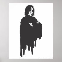 Severus Snape Arms Crossed B-W Print