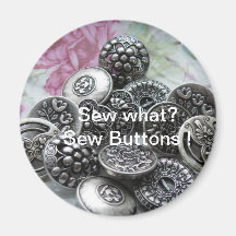 Sew What? Sew Buttons! Fridge Magnets