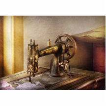 Sewing - A black & white sewing machine Photo Cutout