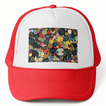 Sewing - Buttons - Bunch of Buttons Trucker Hats