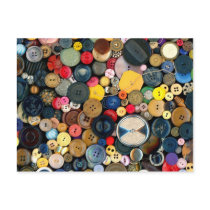 Sewing - Buttons - Bunch of Buttons Postcard
