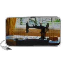 Sewing Machine By Window iPod Speaker