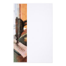 Sewing Machine Near Lace Curtain Personalized Stationery
