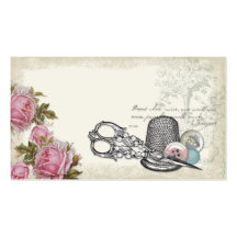 Sewing Notions IVORY Business Card