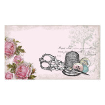 Sewing Notions PINK Business Card