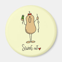 Sewing Nut T-shirts and Gifts Fridge Magnets
