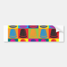 Sewing Pop Art Bumper Stickers