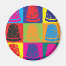 Sewing Pop Art Magnets