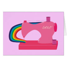 Sewing Rainbows Greeting Card