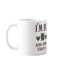 Sewing Therapy Coffee Mugs