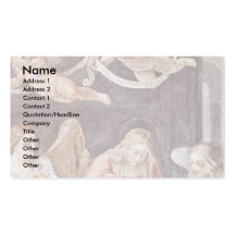 Sewing Virgin Mary And Angels By Reni Guido Business Card Templates