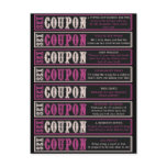 Sex Coupons postcards
