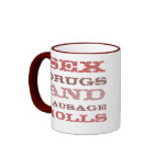 sex drugs and sausage rolls ringer mug