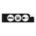 Sex, Herbs, Rock-n-Roll bumper stickers