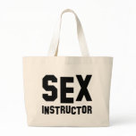 sex instructor canvas bag
