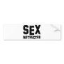 sex instructor bumper stickers