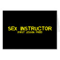 SEX INSTRUCTOR cards