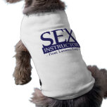 Sex Instructor, First Lesson Free - Blue pet clothing