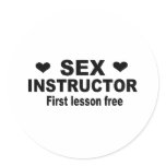 Sex instructor sticker