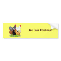 Sex-linked Chickens Quintet Bumper Stickers