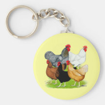 Sex-linked Chickens Quintet Keychain
