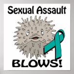 Sexual Assault Blows Awareness Design Posters