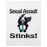Sexual Assault Stinks Skunk Awareness Design flyers
