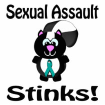 Sexual Assault Stinks Skunk Awareness Design Acrylic Cut Outs