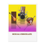 Sexual chocolate postcards