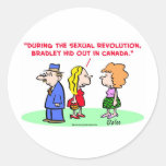 sexual revolution canada round sticker