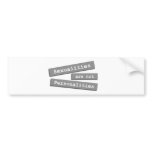Sexualities Are Not Personalities Bumper 002 bumper stickers