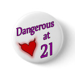 Sexy 21st Birthday Gift Idea Button
