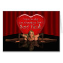 Sexy Adult Female Dancing Valentine's Day Card