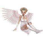 Sexy Angel in White Photo Sculpture photo sculptures