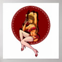 Sexy Anime Pinup Girl Poster posters
