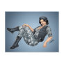 Sexy Army Military Pinup Girl in Camo #4 by Al Rio Postcard