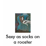 Sexy as socks on a rooster t-shirts