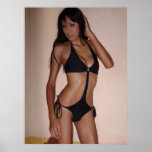 sexy black bikini Poster posters
