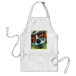 Sexy Blonde Girl in Pagan Face Paint aprons