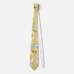 Sexy blonde girl pattern tie