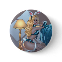 Sexy Blonde Lingerie Bunny Pinup Girl by Al Rio