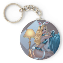 Sexy Blonde Lingerie Bunny Pinup Girl by Al Rio