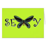 Sexy Butterfly Any Occasion Greeting Card NEW!