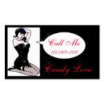 Sexy Cartoon Lady Business Card business cards